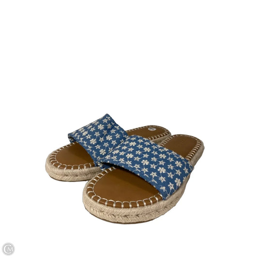Sandals Flats By Torrid In Blue, Size: 9.5