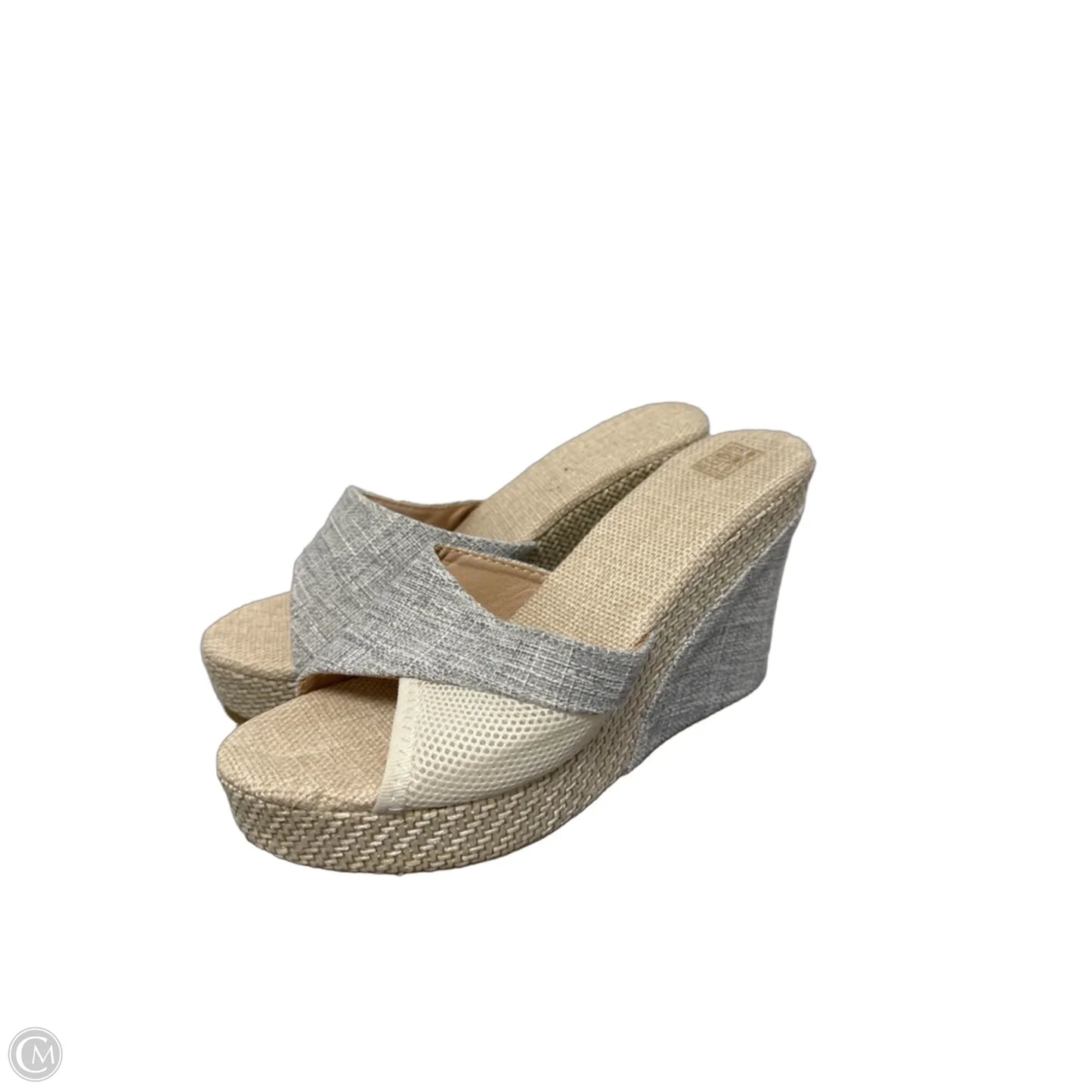 Shoes Heels Platform By Clothes Mentor In Beige, Size: 6.5
