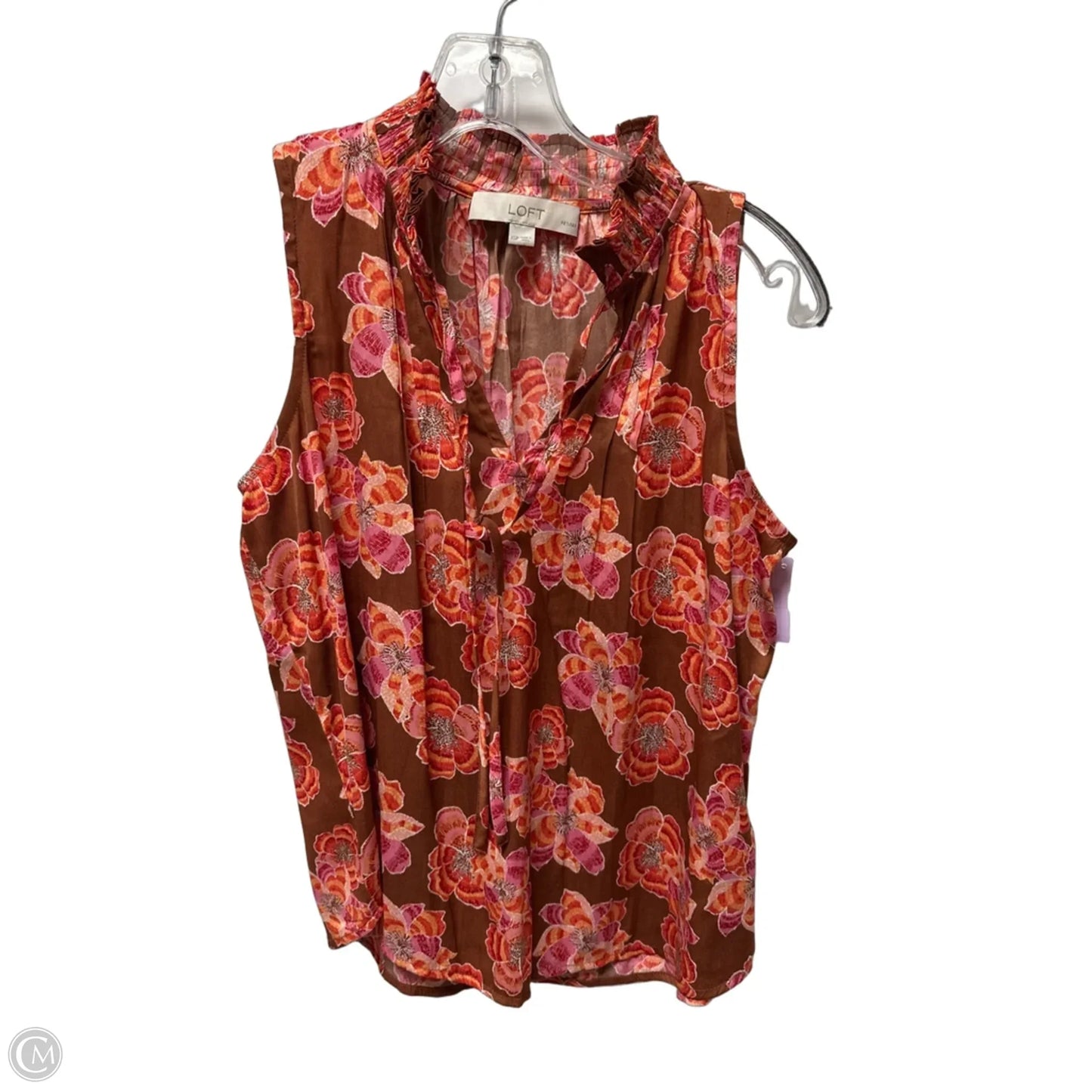 Top Sleeveless By Loft In Red, Size: Xs