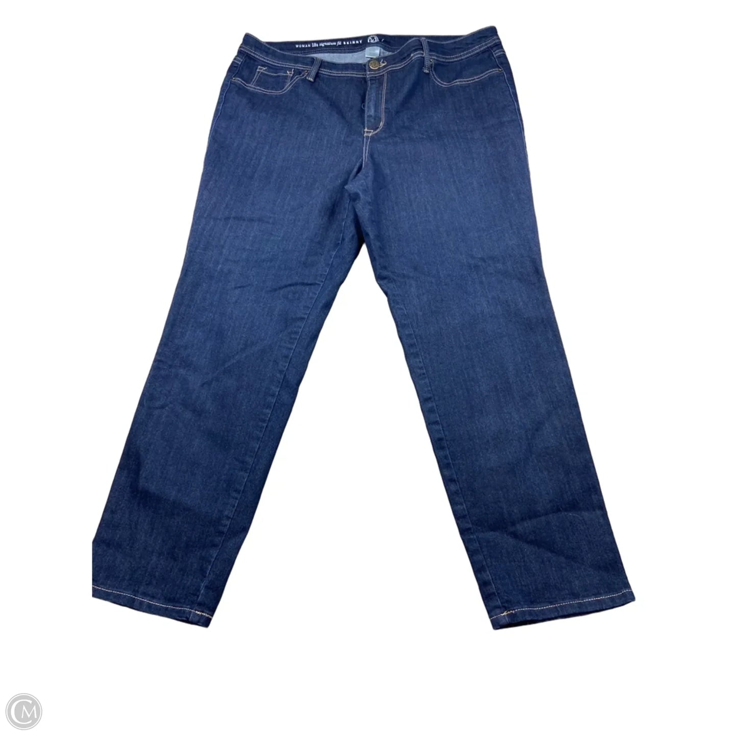 Jeans Skinny By Clothes Mentor In Blue Denim, Size: 18