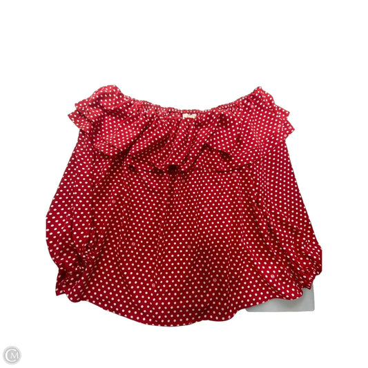 Top Long Sleeve By Michael By Michael Kors In Red, Size: 3x