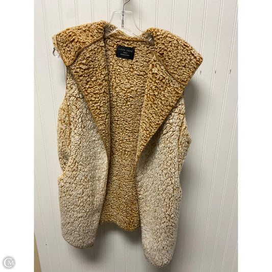 Vest Faux Fur & Sherpa By Love Tree In Tan, Size: S