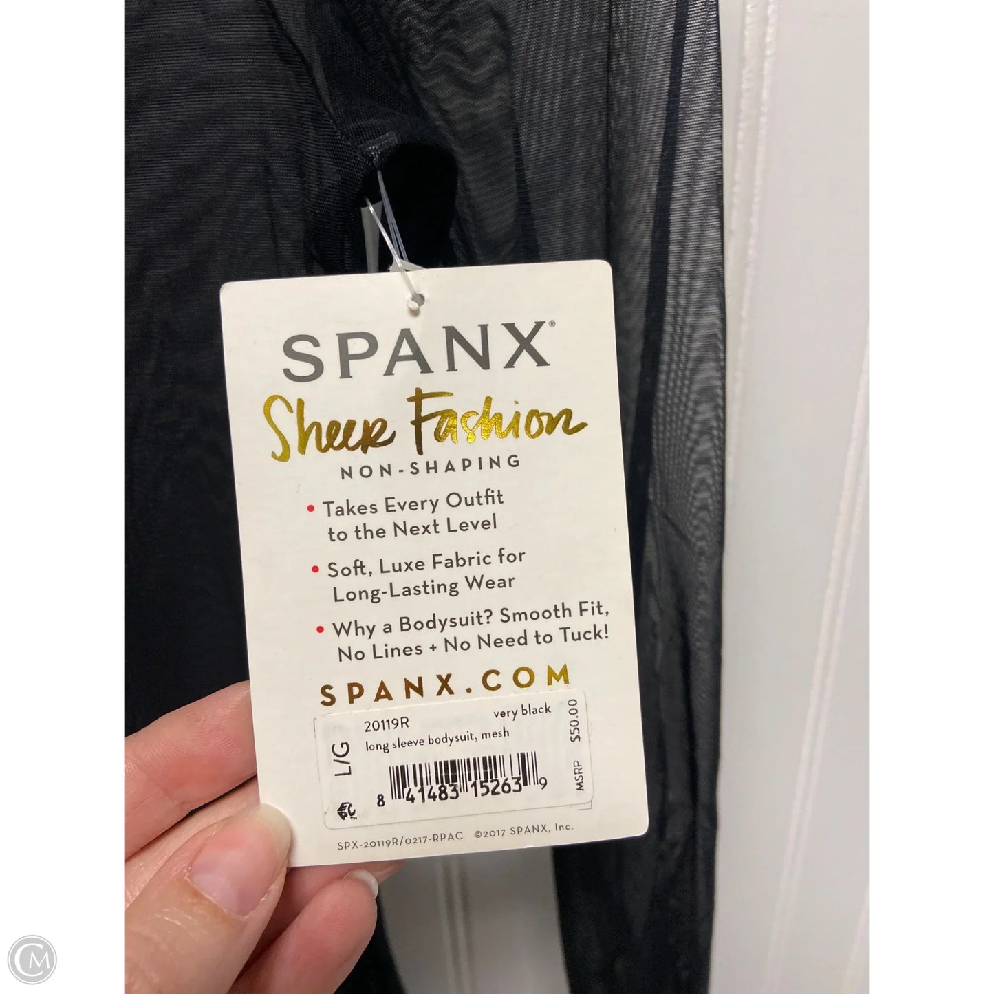 Bodysuit By Spanx In Black, Size: L