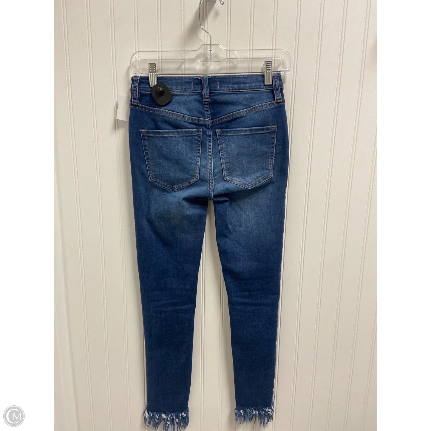 Jeans Skinny By Free People In Blue Denim, Size: 0