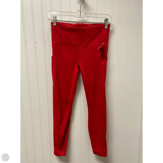 Athletic Leggings By Athleta In Red, Size: S