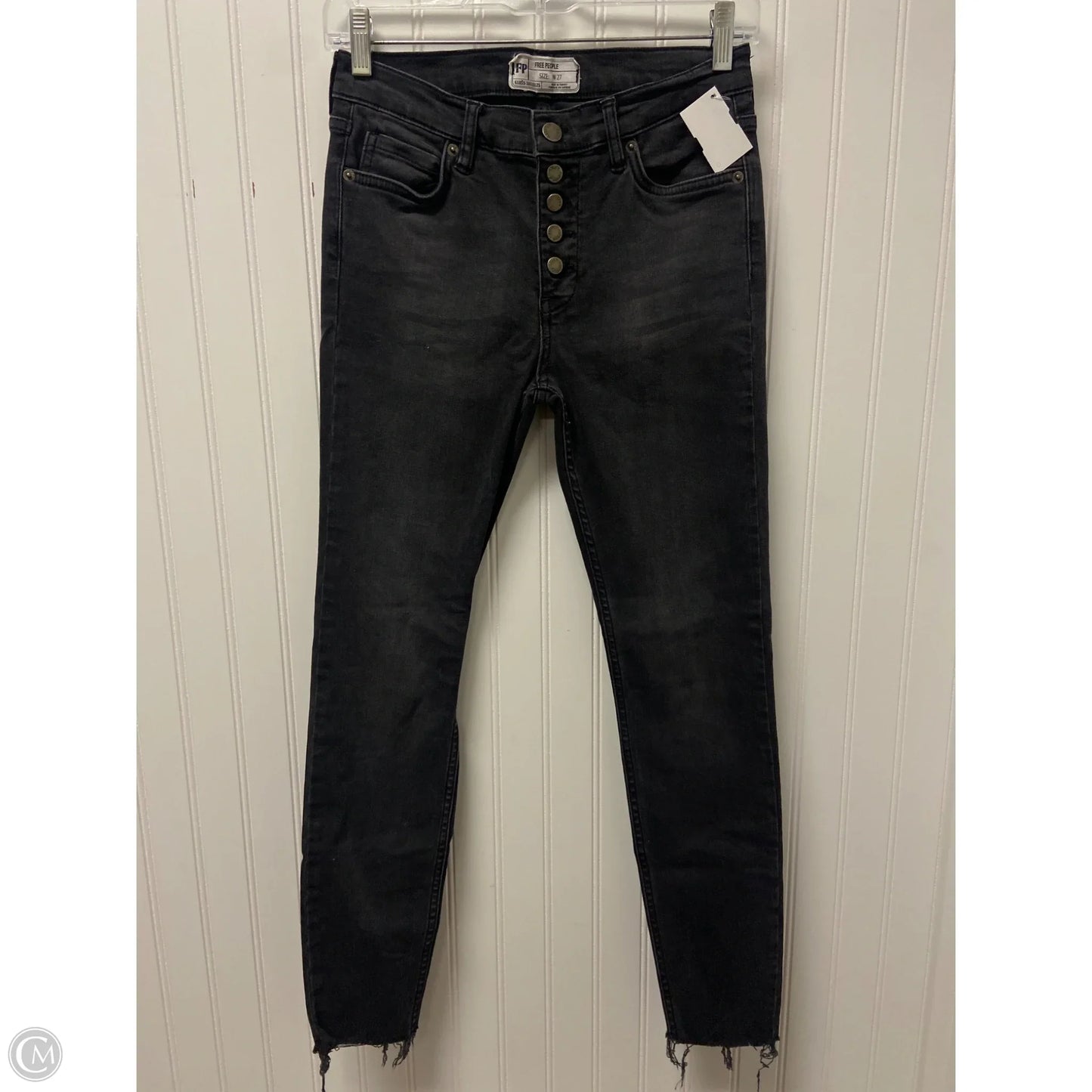 Jeans Straight By Free People In Black, Size: 4