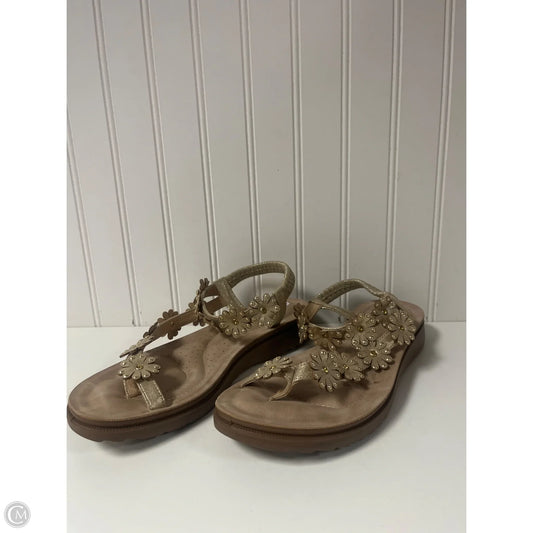 Sandals Flats By Annie In Tan, Size: 10