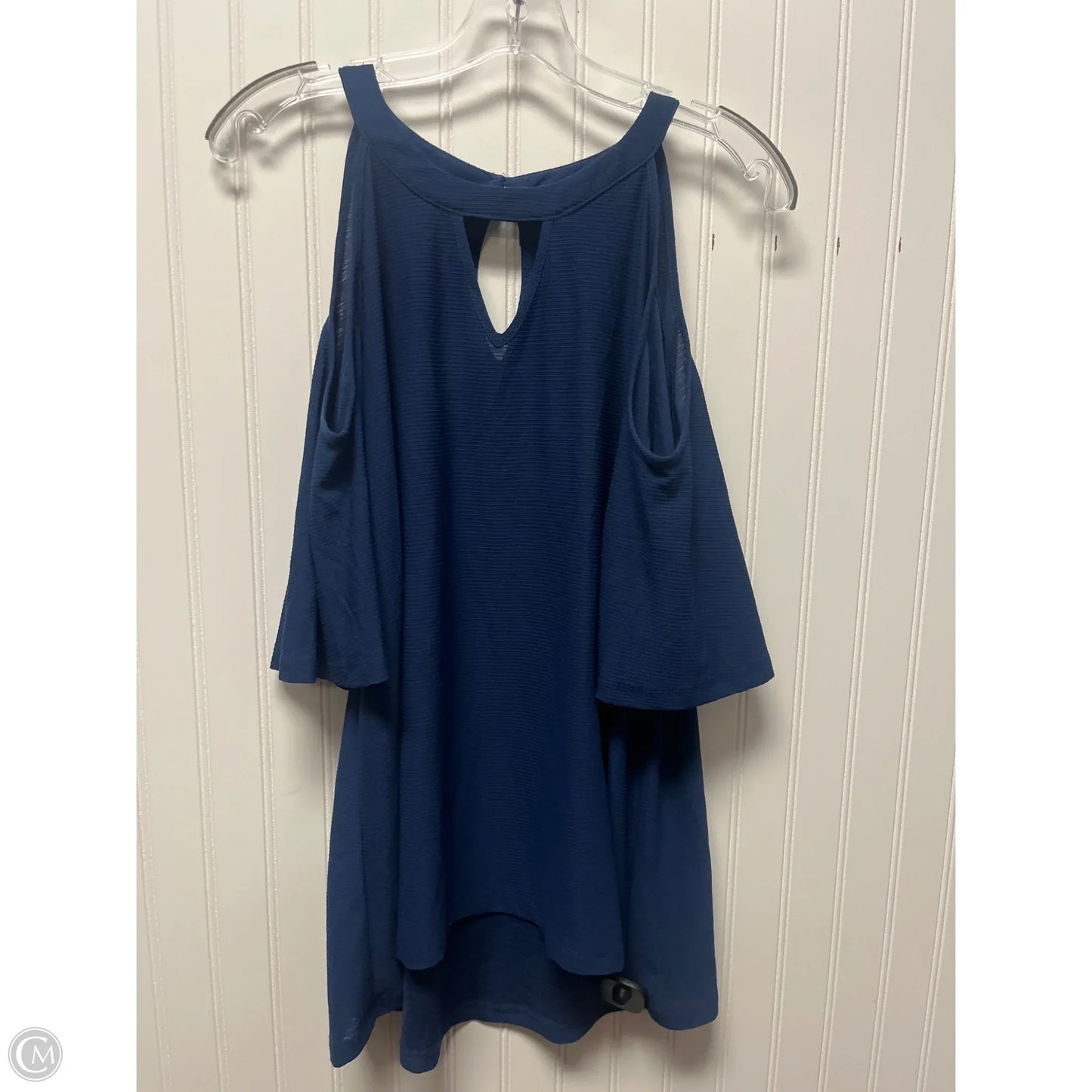 Top Sleeveless By Eci In Blue, Size: L