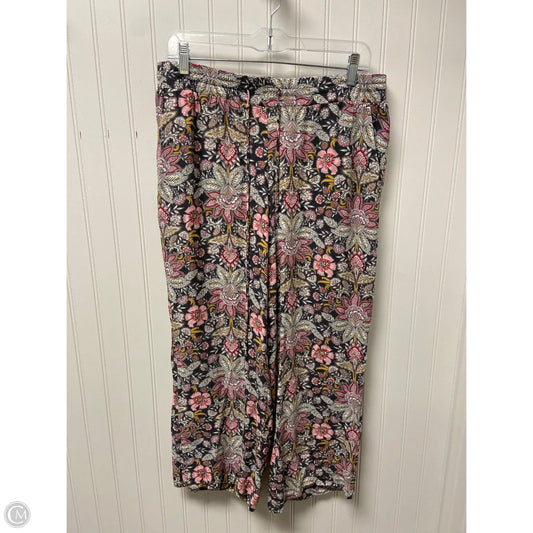Pants Lounge By Loft In Floral Print, Size: M