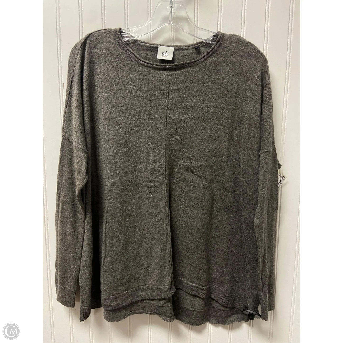 Top Long Sleeve By Cabi In Grey, Size: Xs