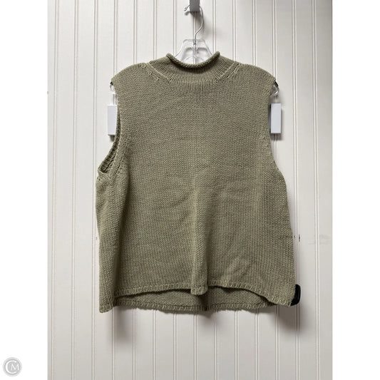 Vest Sweater By Eddie Bauer In Green, Size: L