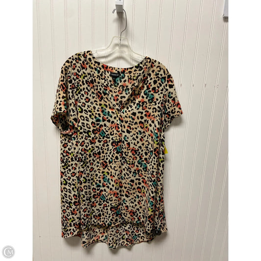 Top Short Sleeve By Torrid In Animal Print, Size: L