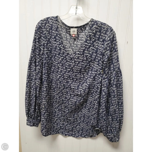 Top Long Sleeve By Cabi In Blue, Size: Xs