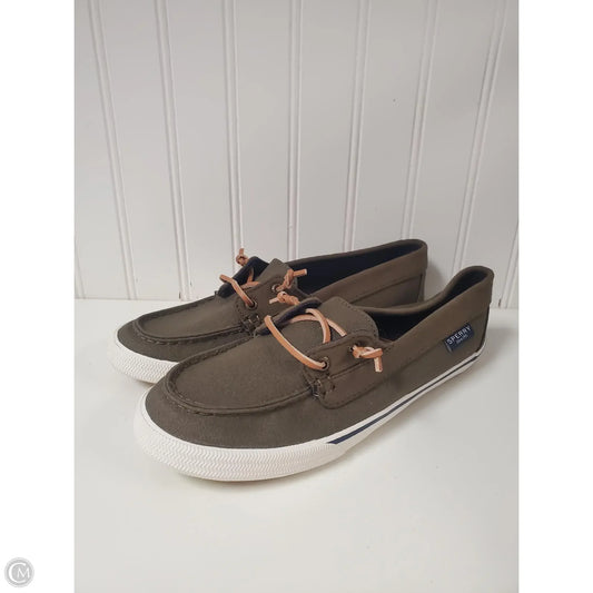 Shoes Flats By Sperry In Green, Size: 8.5