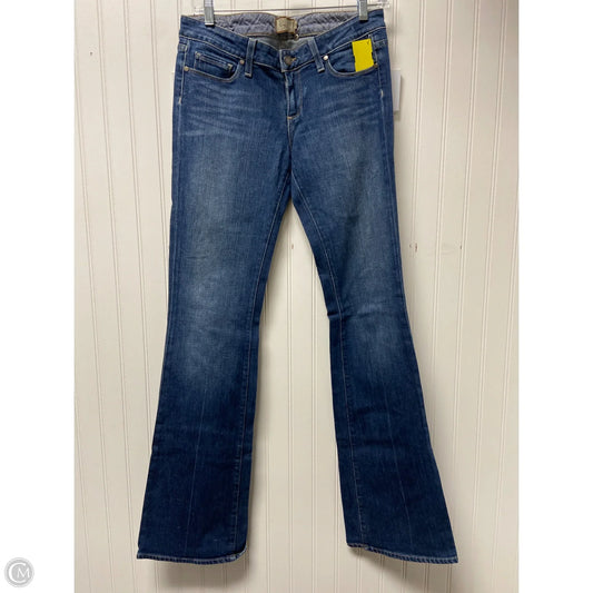 Jeans Boot Cut By Paige In Blue Denim, Size: 6