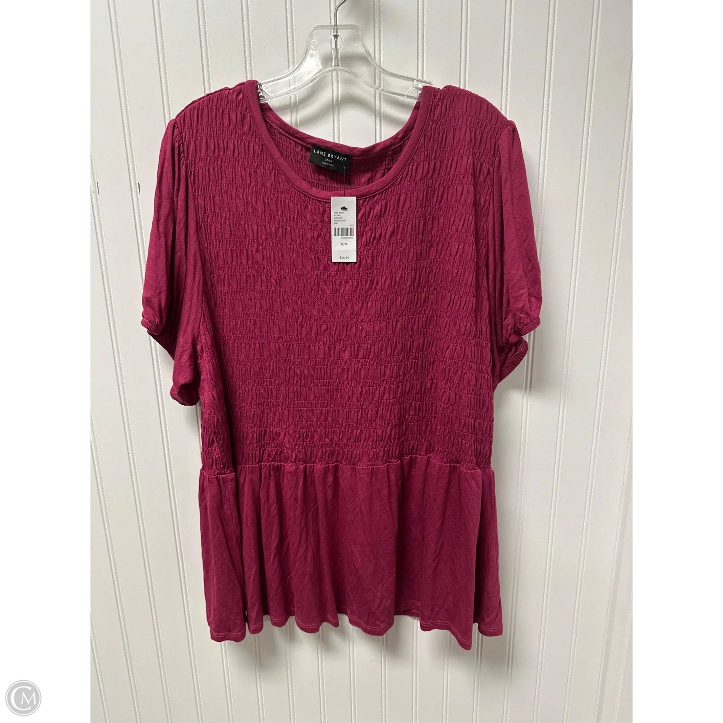 Top Short Sleeve By Lane Bryant In Purple, Size: 3x