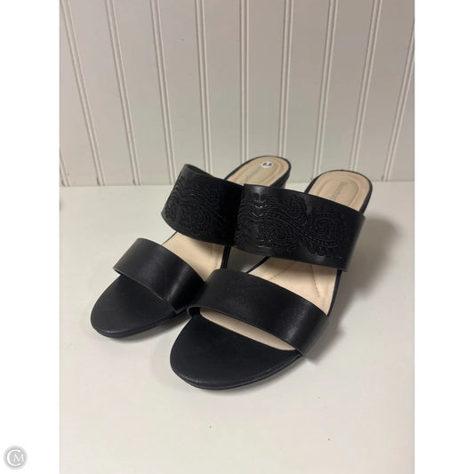 Sandals Heels Block By Bare Traps In Black, Size: 8.5
