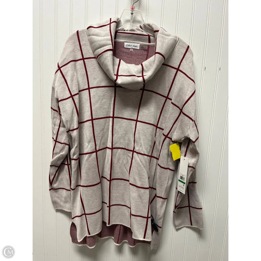 Sweater By Calvin Klein In Red, Size: L