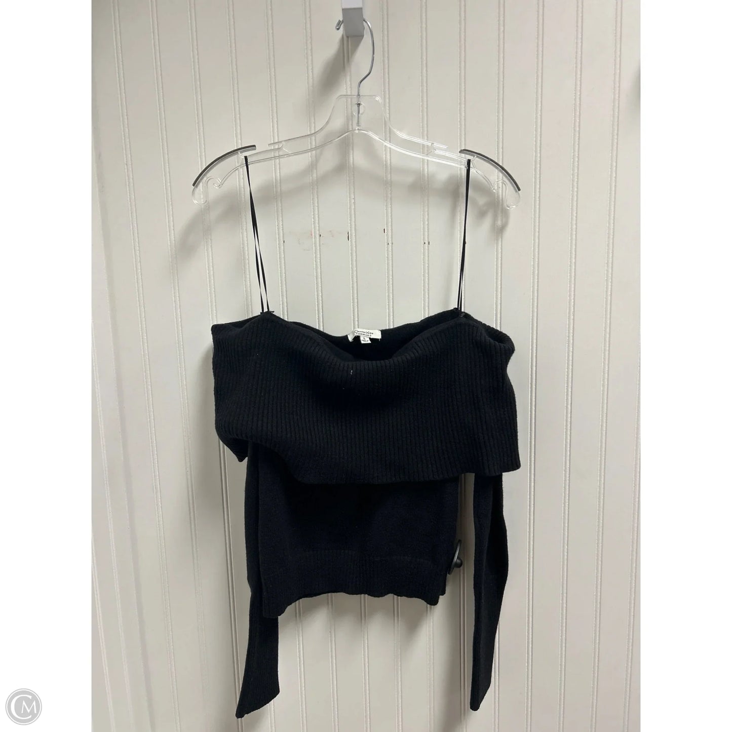 Sweater By Clothes Mentor In Black, Size: L