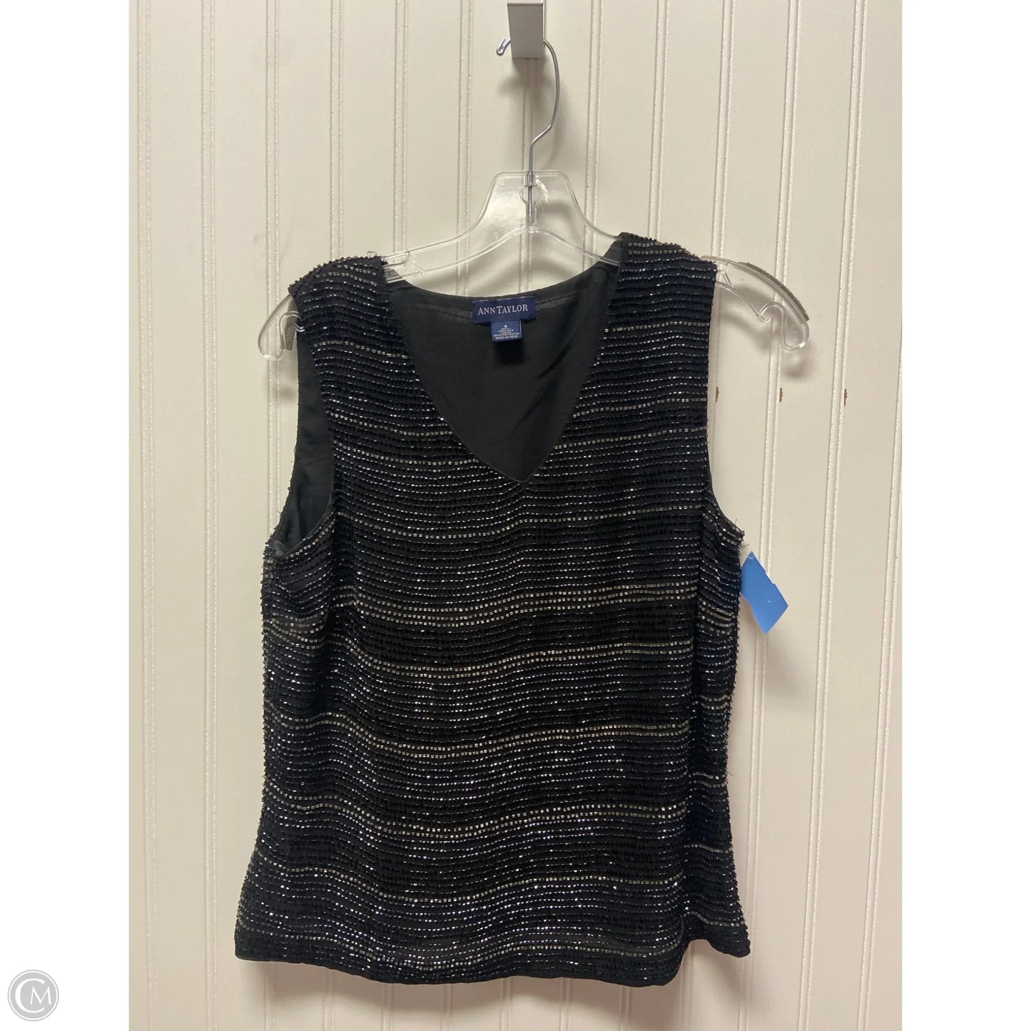 Top Sleeveless By Ann Taylor In Black, Size: S