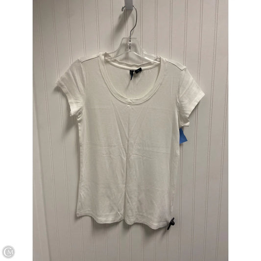 Top Short Sleeve By Cynthia Rowley In White, Size: L