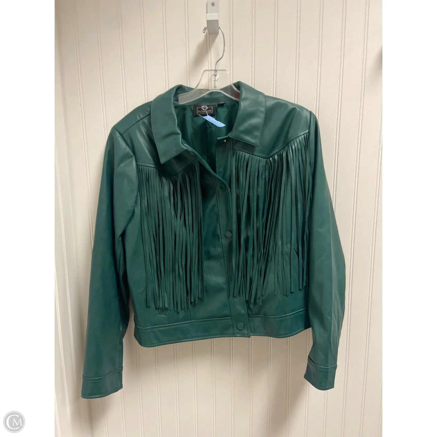 Jacket Moto By G By Giuliana In Green, Size: Xl