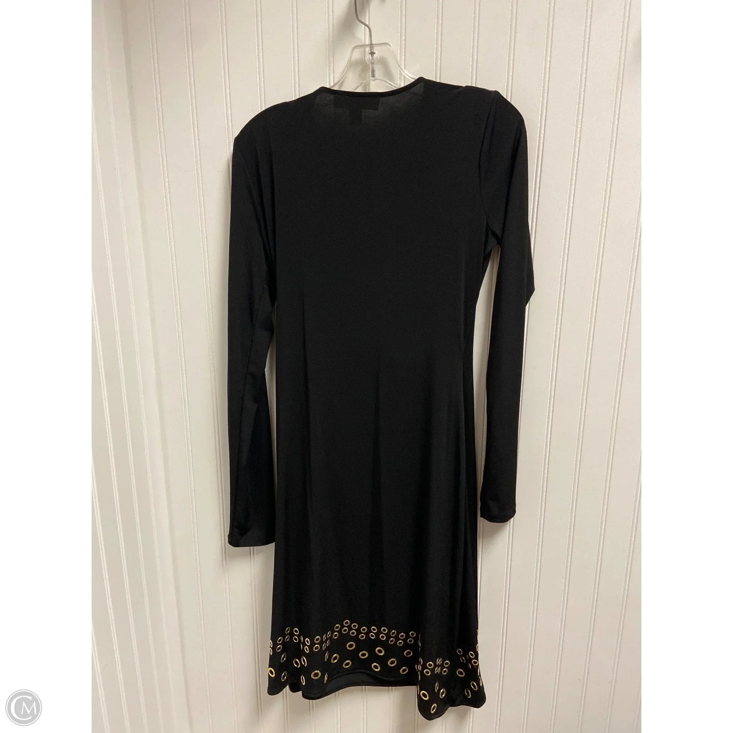 Dress Party Midi By Michael By Michael Kors In Black & Gold, Size: M