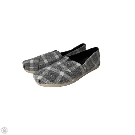 Shoes Flats By Toms In Grey, Size: 7.5