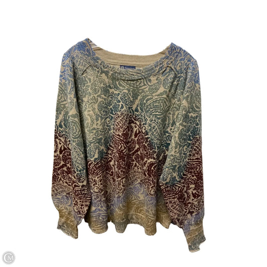 Sweater By Democracy In Multi-colored, Size: 1x