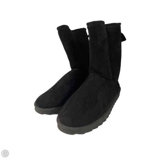Boots Ankle Flats By Just Be In Black, Size: 10