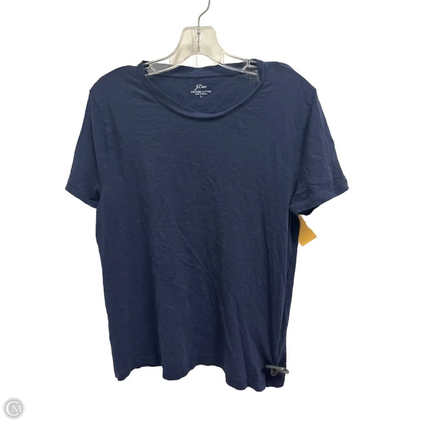 Top Short Sleeve By J. Crew In Navy, Size: L