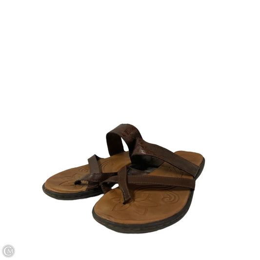 Sandals Flats By Boc In Brown, Size: 9