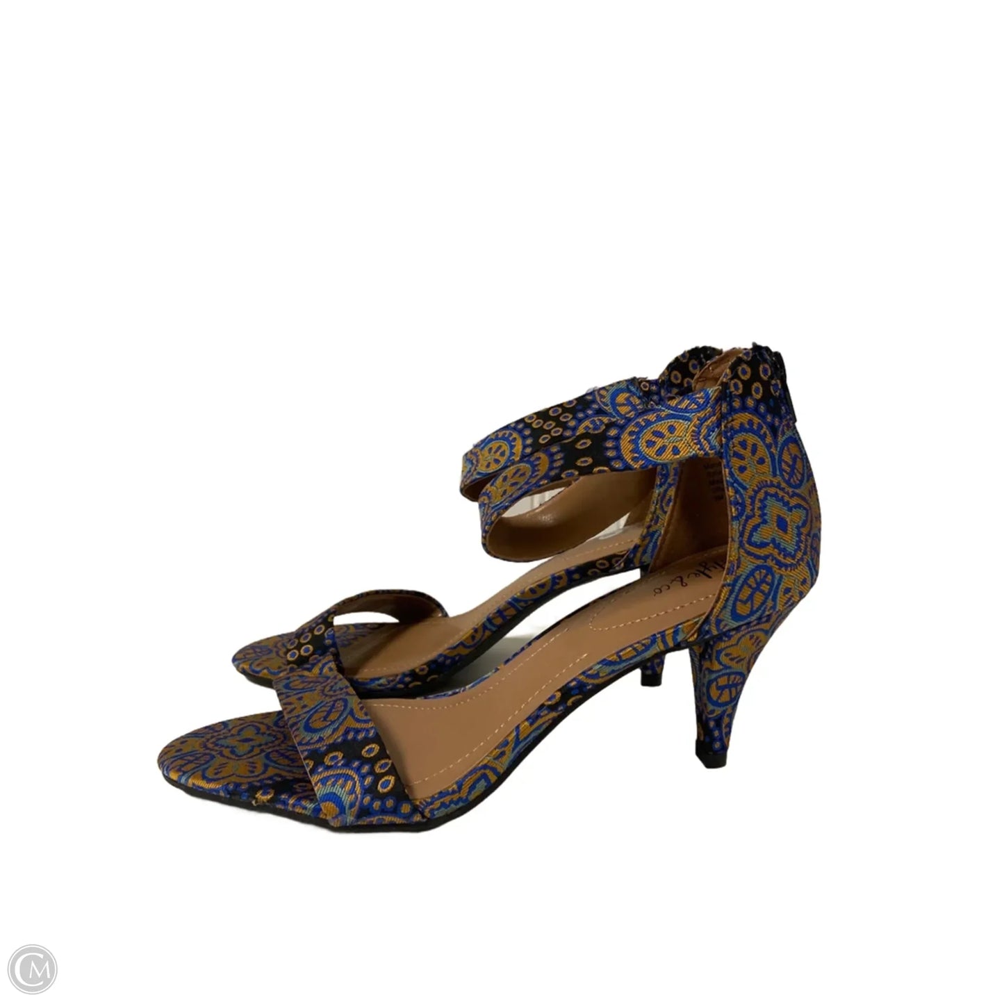 Sandals Heels Kitten By Style And Company In Blue, Size: 9