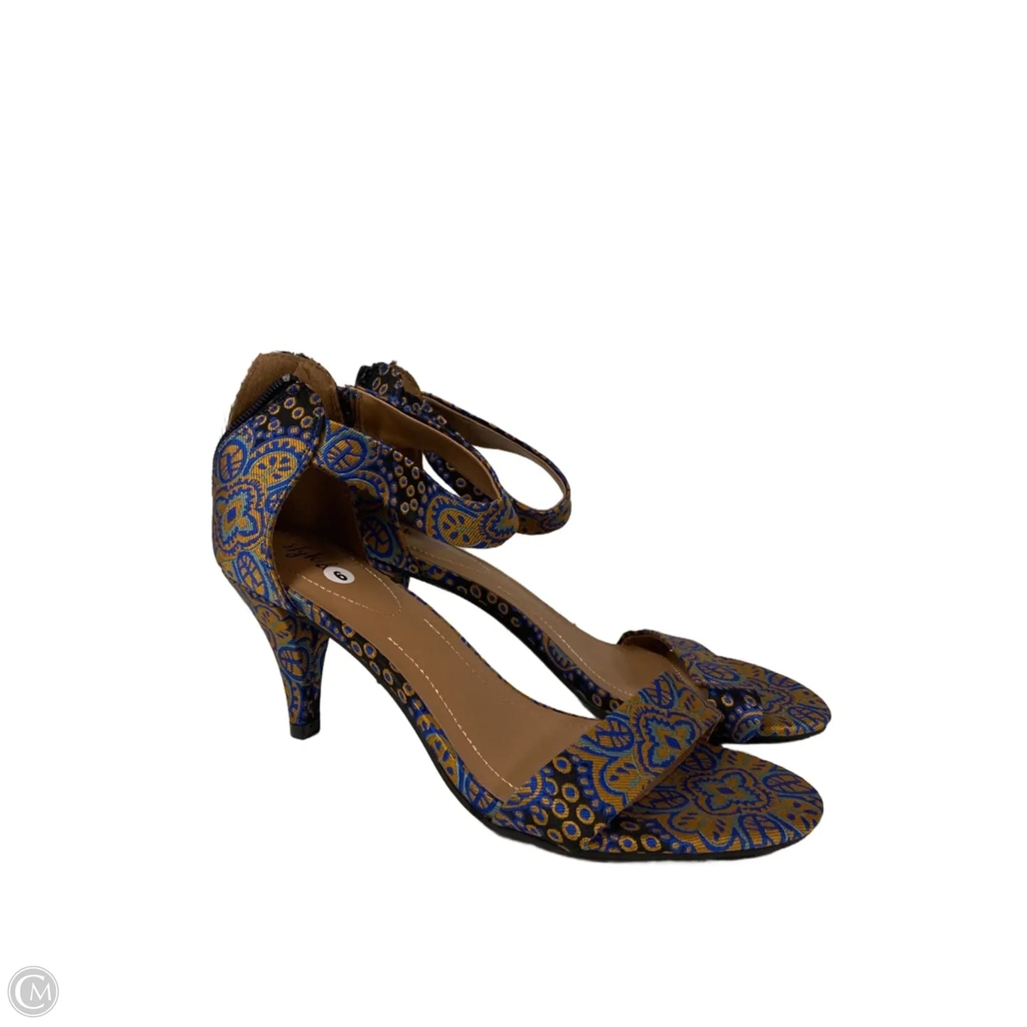 Sandals Heels Kitten By Style And Company In Blue, Size: 9