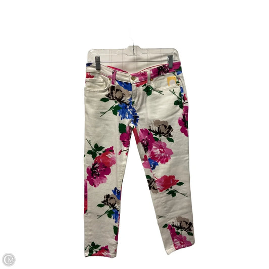 Jeans Designer By Kate Spade In Floral Print, Size: 4