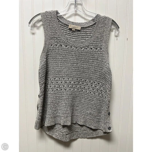 Vest Sweater By Loft In Grey, Size: S