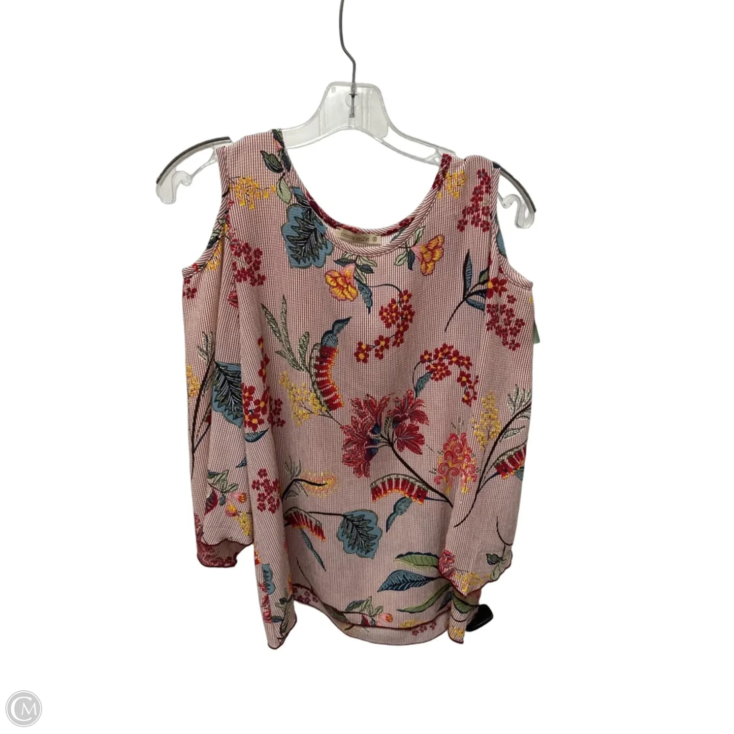 Top 3/4 Sleeve By Clothes Mentor In Red, Size: S