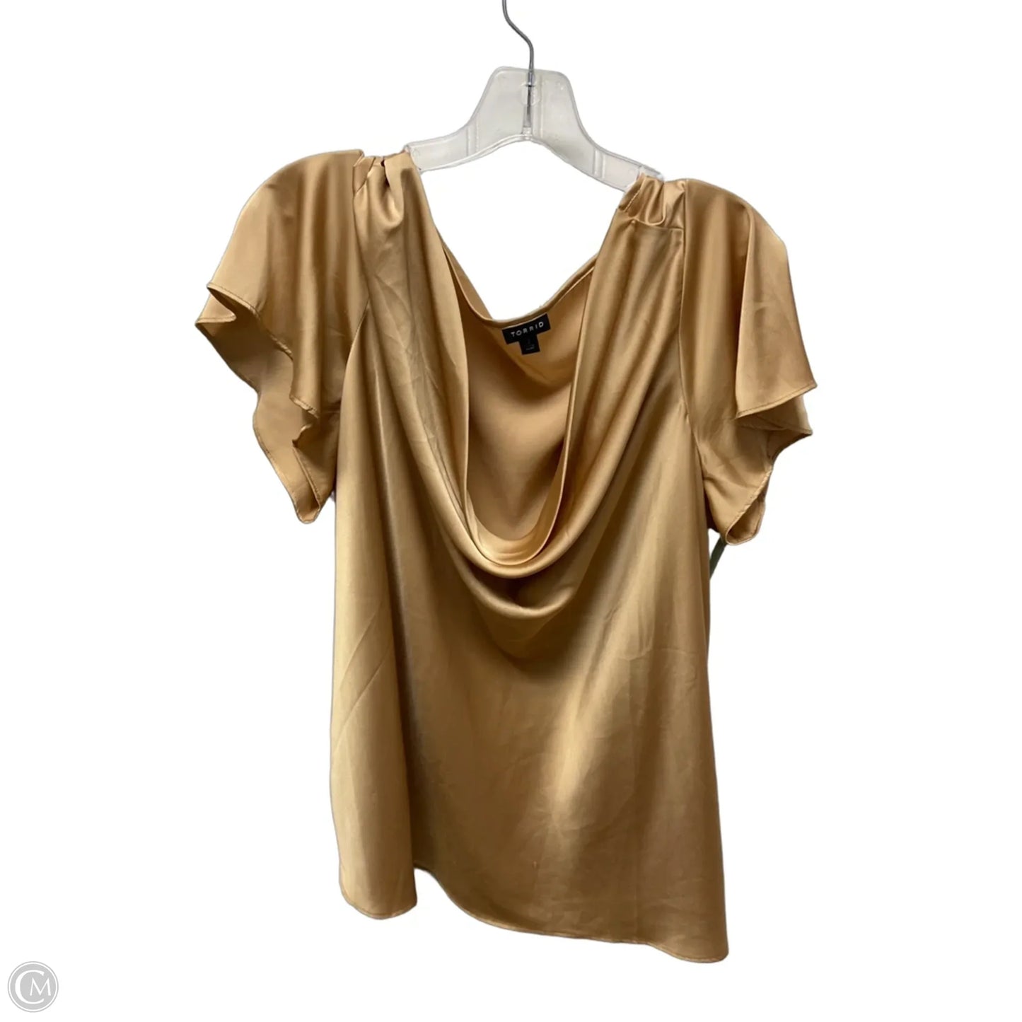 Top Short Sleeve By Torrid In Yellow, Size: 2x