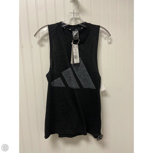 Athletic Tank Top By Adidas In Grey, Size: S
