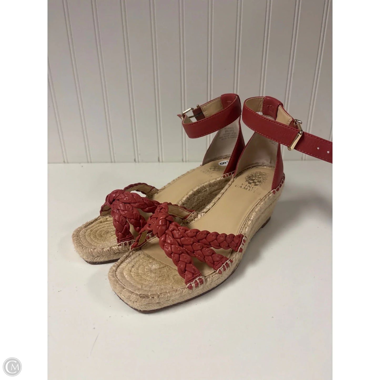 Sandals Heels Wedge By Vince Camuto In Red, Size: 8