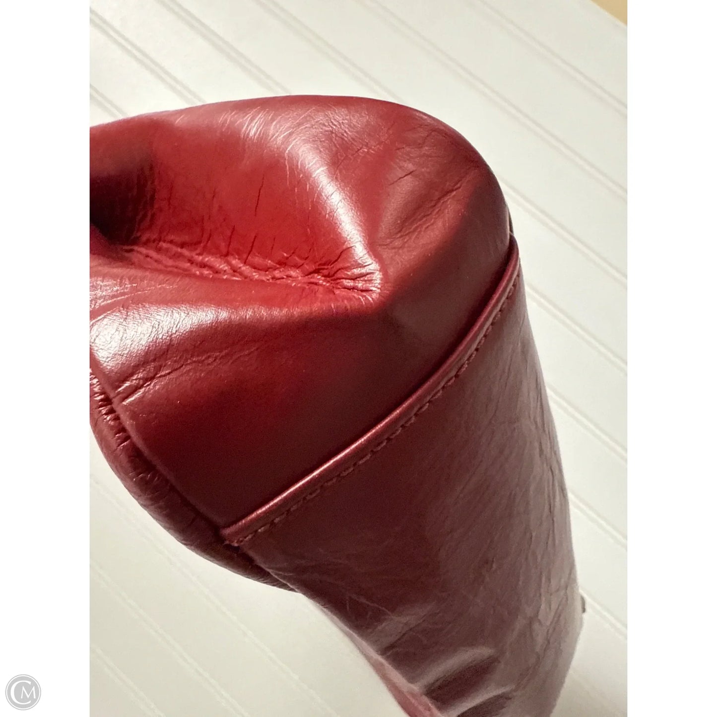 Handbag Leather By Cmc, Size: Large