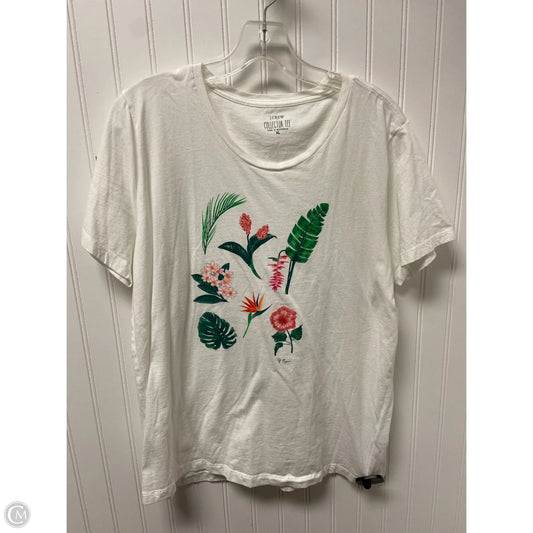 Top Short Sleeve Basic By J. Crew In White, Size: Xl
