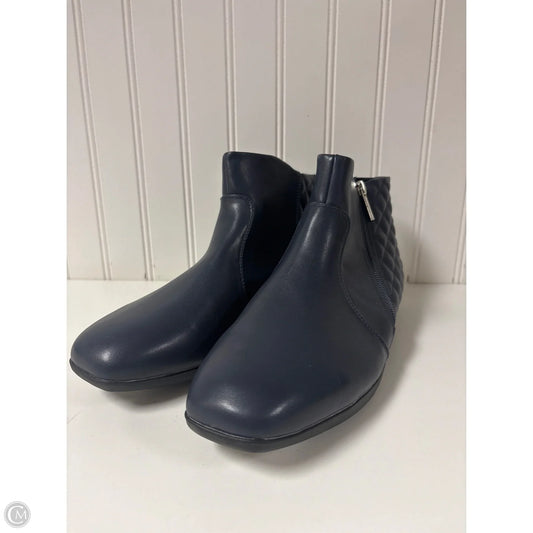 Boots Ankle Flats By Comfortview In Blue, Size: 10