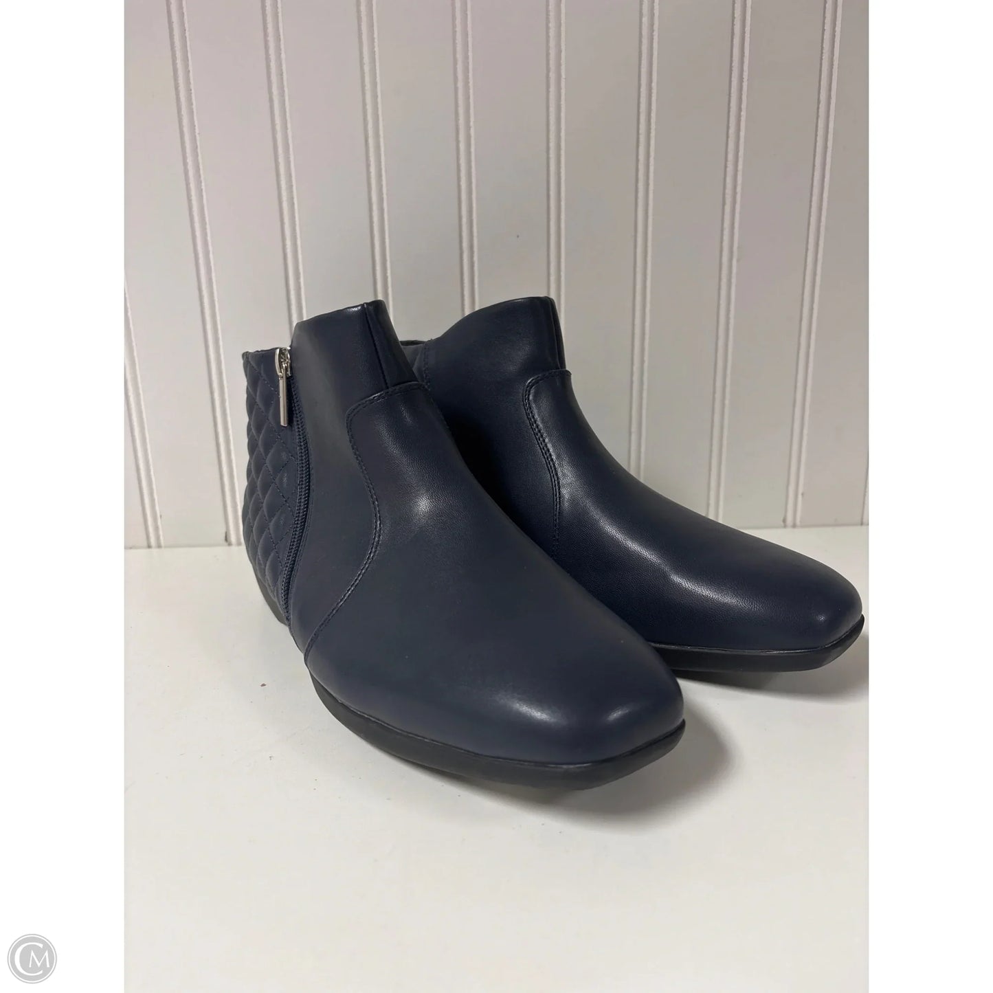 Boots Ankle Flats By Comfortview In Blue, Size: 10