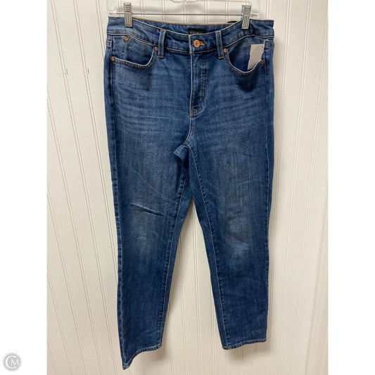 Jeans Straight By Talbots In Blue Denim, Size: 6