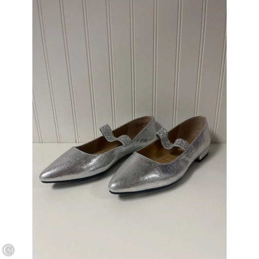 Shoes Heels Block By Kelly And Katie In Silver, Size: 9