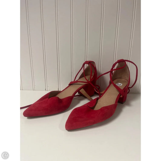 Shoes Heels Block By Halogen In Red, Size: 7.5