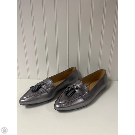 Shoes Flats By Talbots In Silver, Size: 9