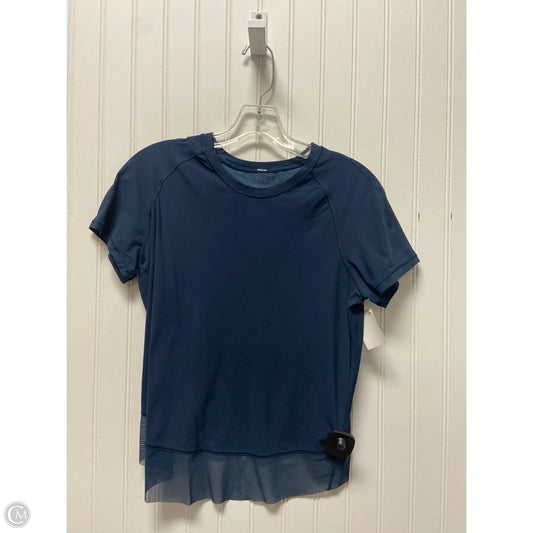 Athletic Top Short Sleeve By Lululemon In Blue, Size: S