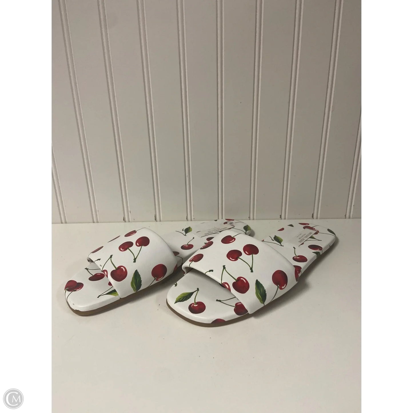 Sandals Designer By Michael Kors In Red & White, Size: 9